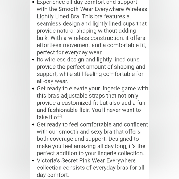 PINK Victoria's Secret Where Everywhere Wireless Lightly Lined Bra - Picture 8 of 10